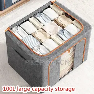 3pcs Clothes Storage Bags/Boxes (100L , 66L 25L)