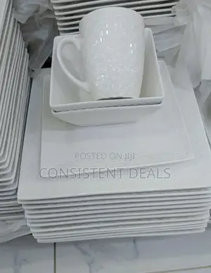 24pcs White Set Dinner Set
