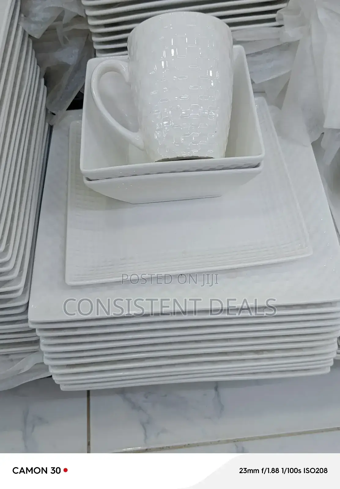 Plates, Bowls, Cups Full Dinner 24 Pieces
