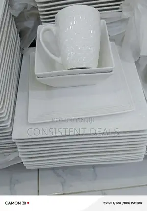 Plates, Bowls, Cups Full Dinner 24 Pieces