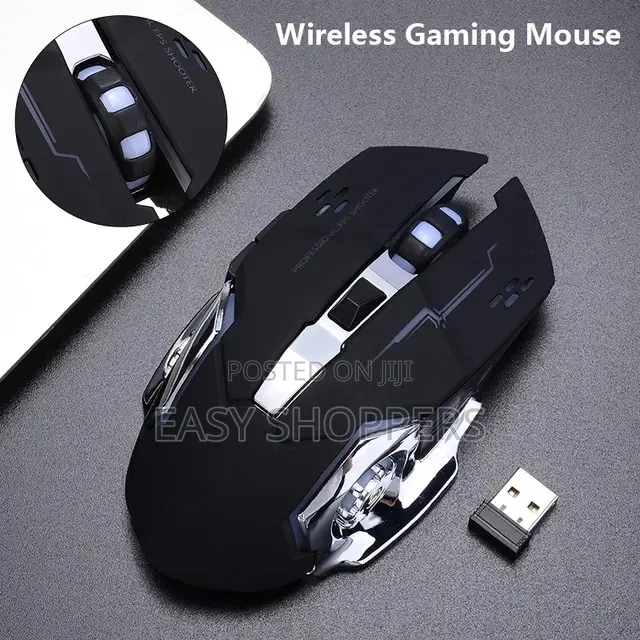 Usb Rechargeable Wireless Gaming Mouse With Backlight