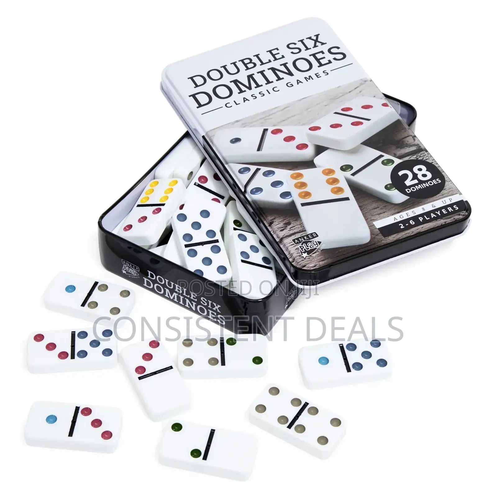 Double 6 Dominoes Game