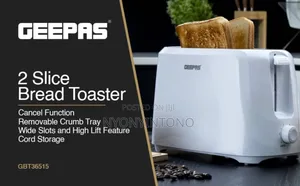 Geepas Bread Toaster With 2 Years Warranty.