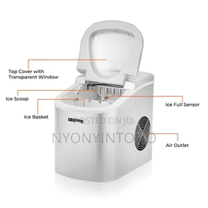 Geepas Portable Automatic Portable Ice Maker With 2yrs Wrty.
