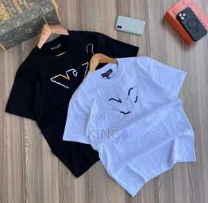Emporio Armani T-Shirts. Black, White 2pcs
