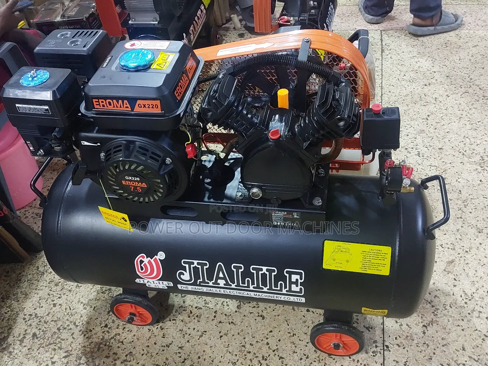 100 Litres Petrol Run Jialile Compressor