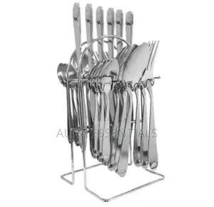 24 PCS Self Design Dinner Cutlery (Forks, Spoons Knives)