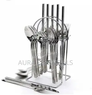 24 PCS Self Design Dinner Cutlery (Forks, Spoons Knives)