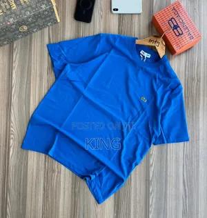 Lacoste T-Shirts. Blue. Relaxed Fit