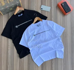 CK T-Shirt. Black, White. 2pcs