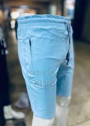 Shorts in Sky Blue. Relaxed Fit