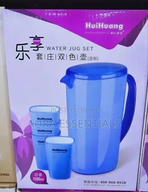 Huihuang Plastic Water Jug With Cups