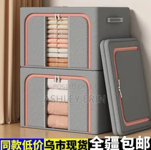 3pcs Non Wooven Foldable Storage Box With Zip
