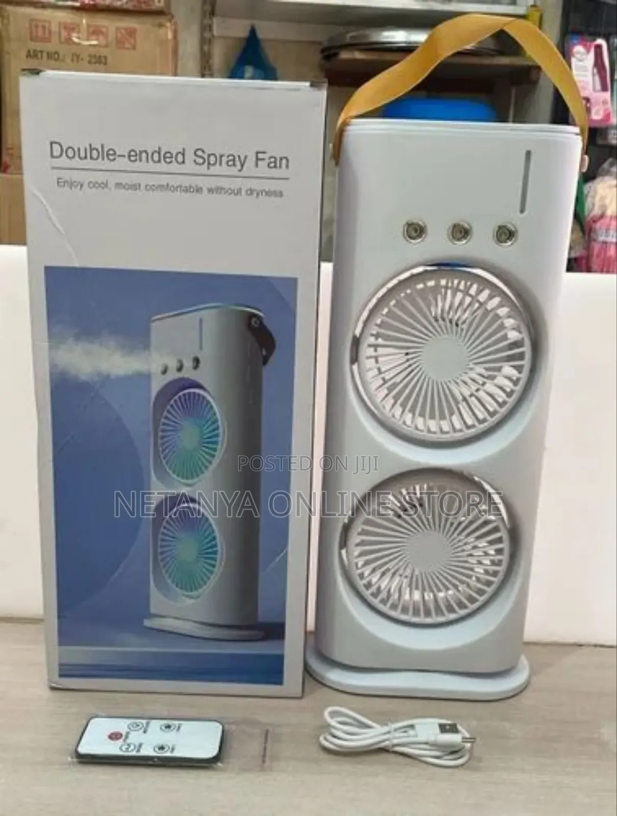 Double Ended Mist Spray Fan