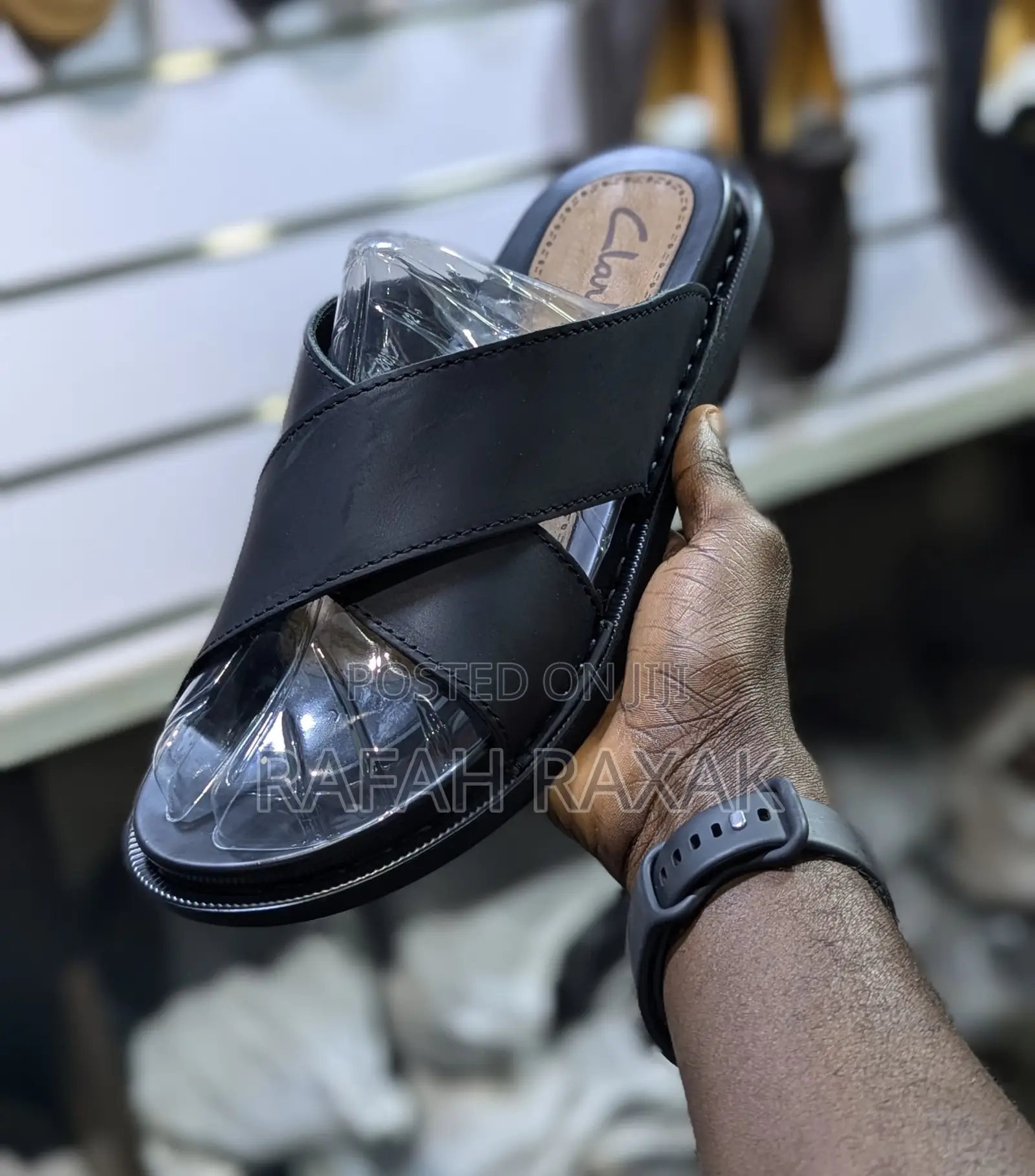 Original Classic Men’S Clarks Cross Leather Sandals