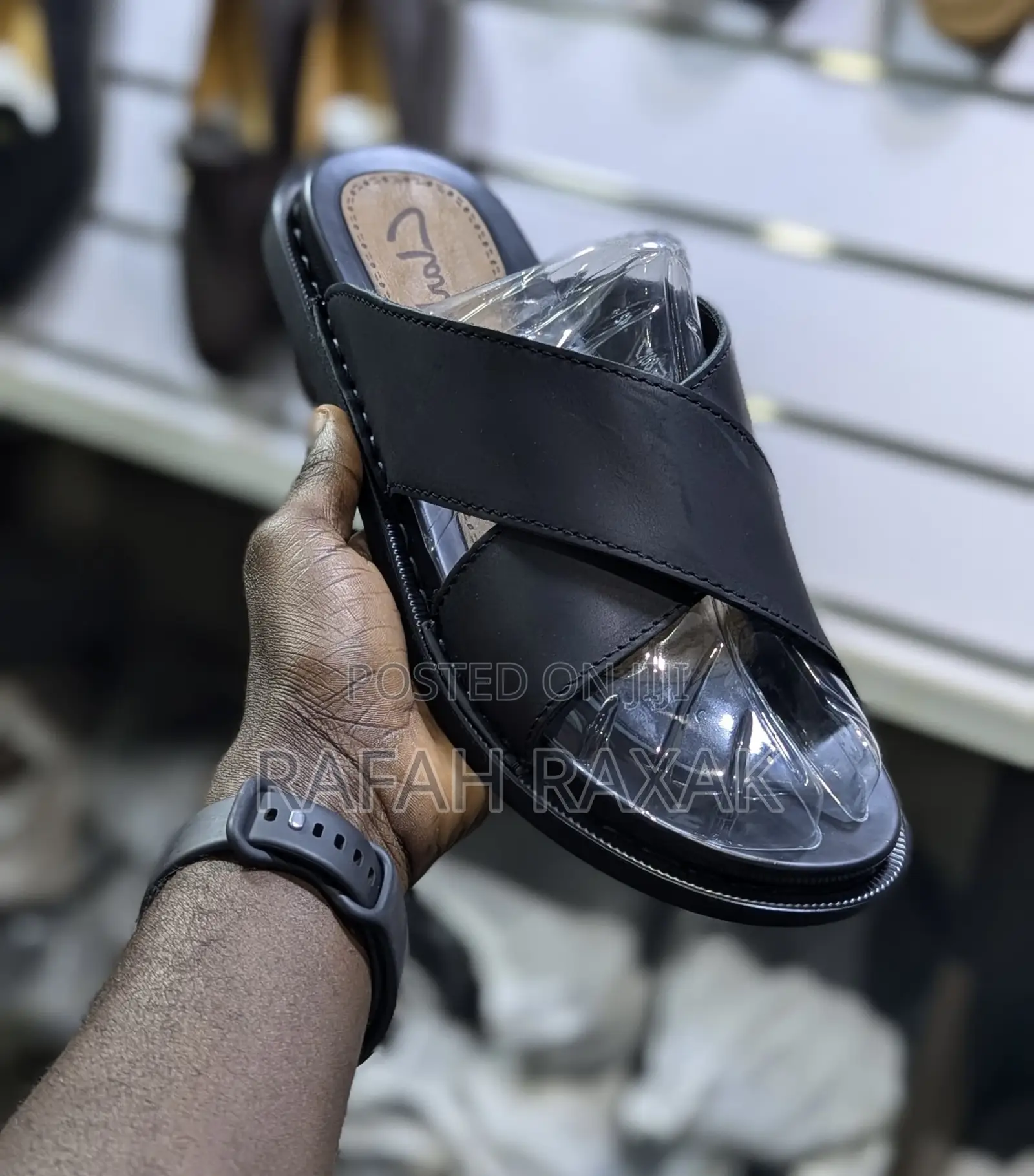 Original Classic Men’S Clarks Cross Leather Sandals
