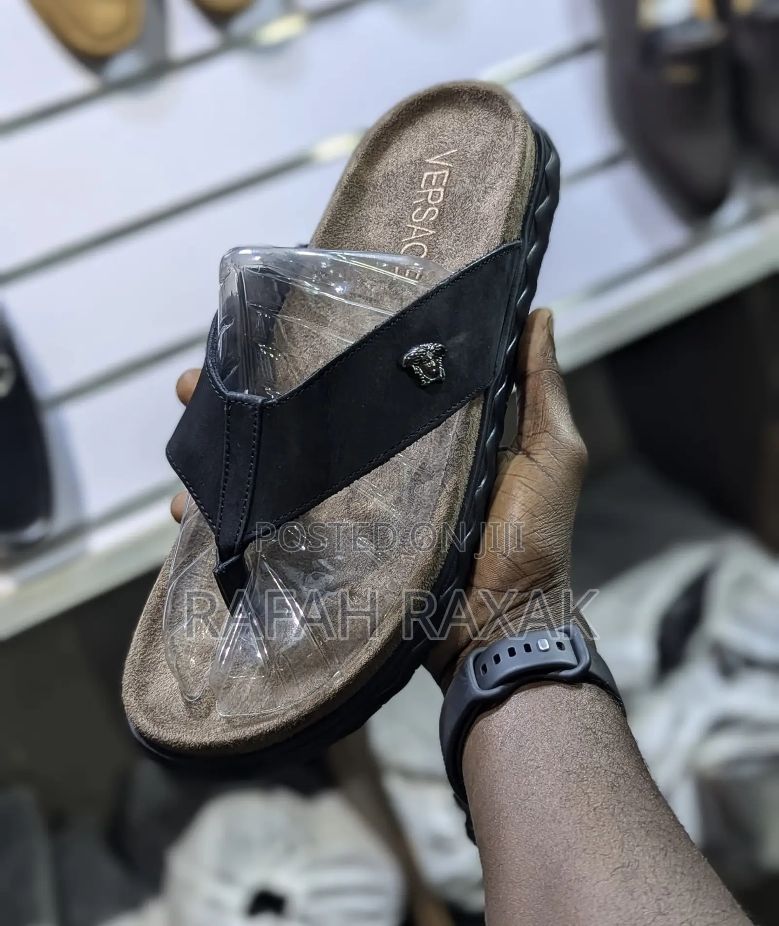 Original Comfortable Versace Luxurious Leather Sandals