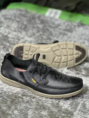 Original Black CAT Casual Light Low Lace Up Moccasin Shoes
