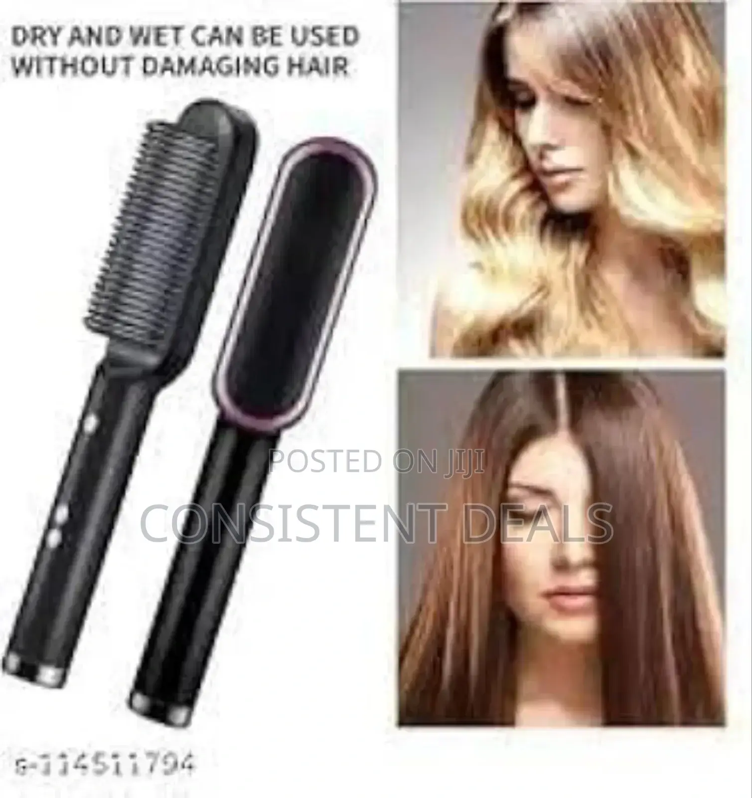 Electric Hair Straightener Comb/ Curler