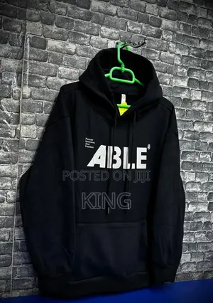 Able Black Hoodie Jumper