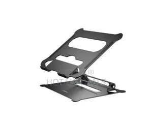 Aluminum Alloy Liftable Foldable Tablet Ooling Stand- Black