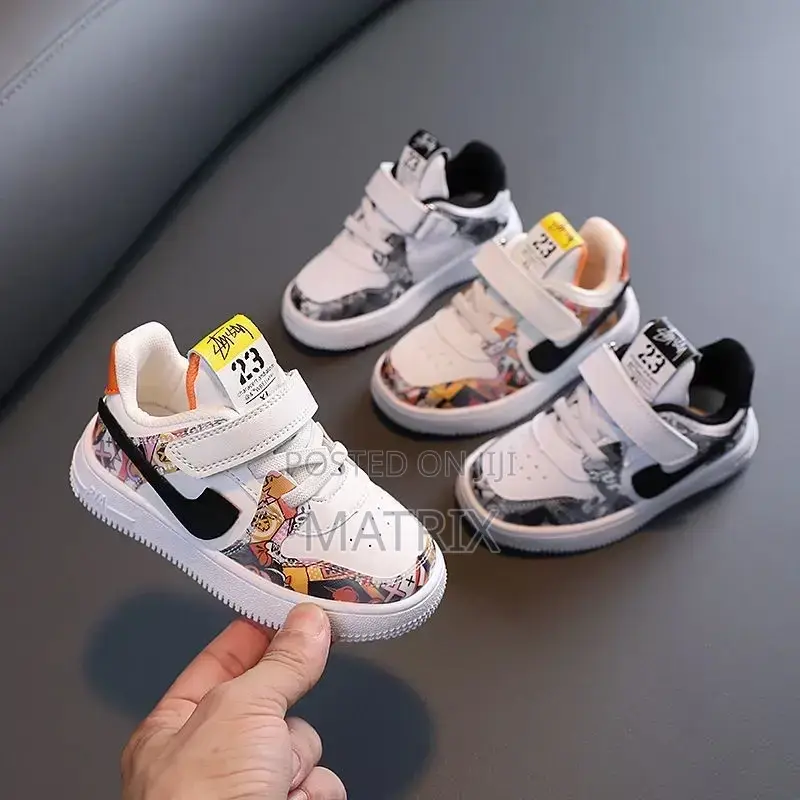 Boys/Girls Sneakers White/Multicolor
