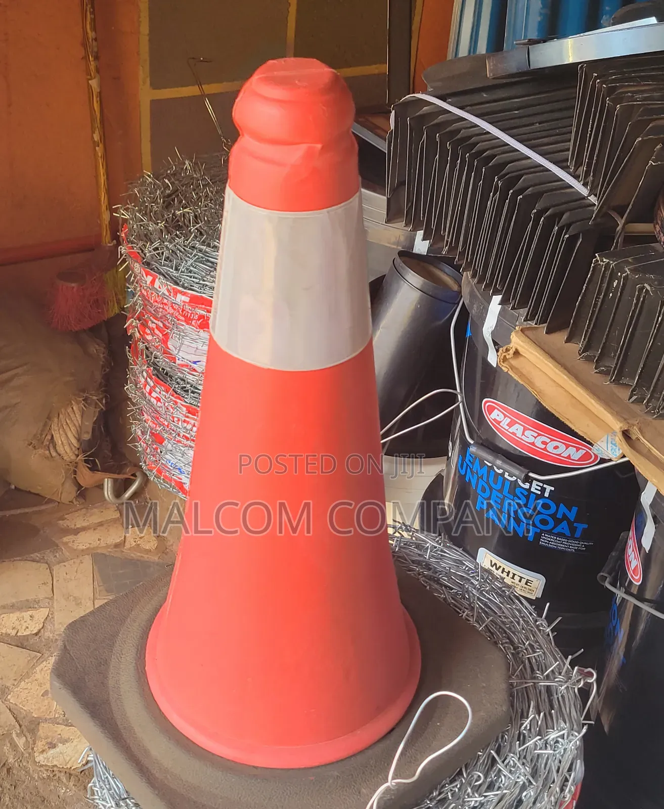 Road Accident Safety Cones.
