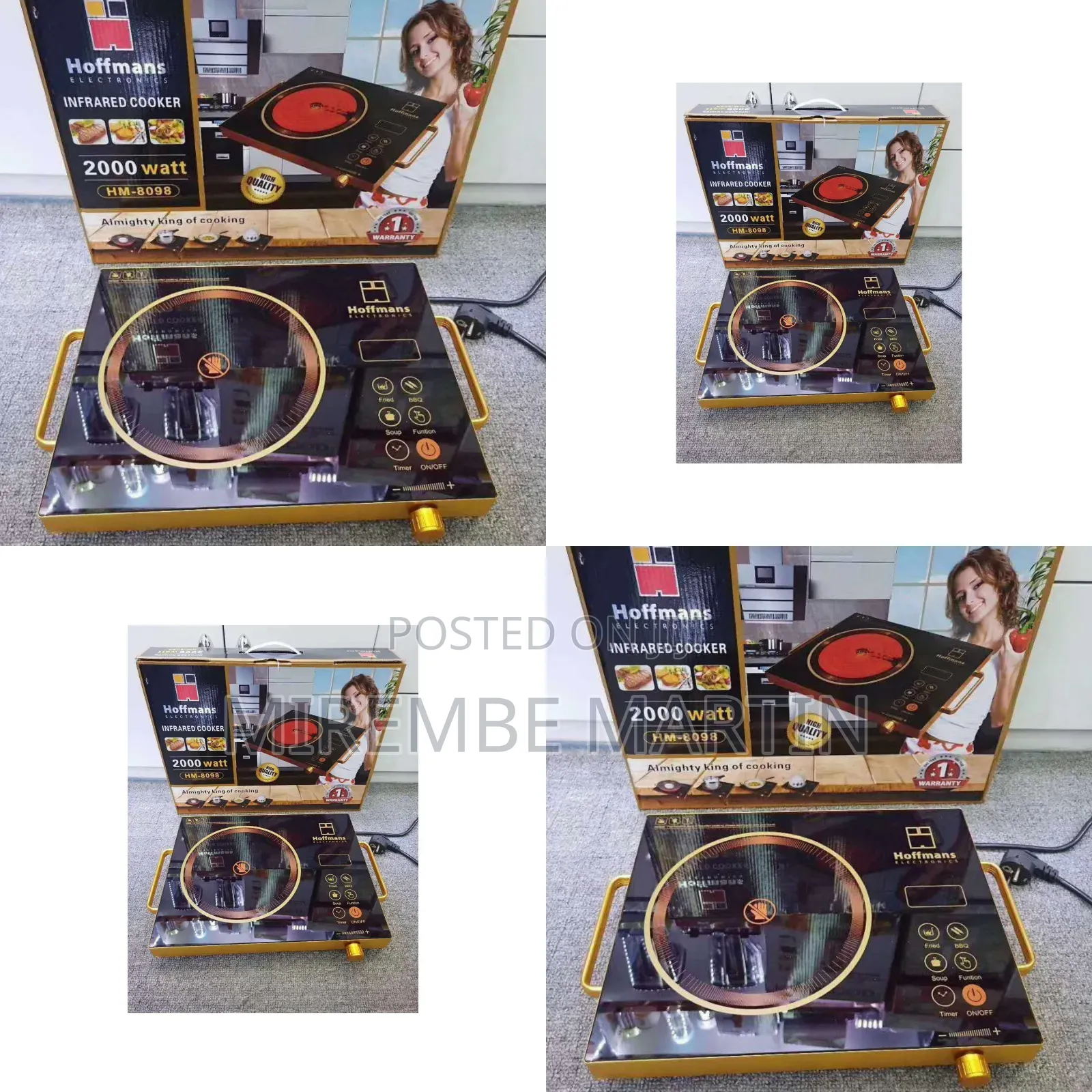 Brand Single Hoffman's Infrared Cooker