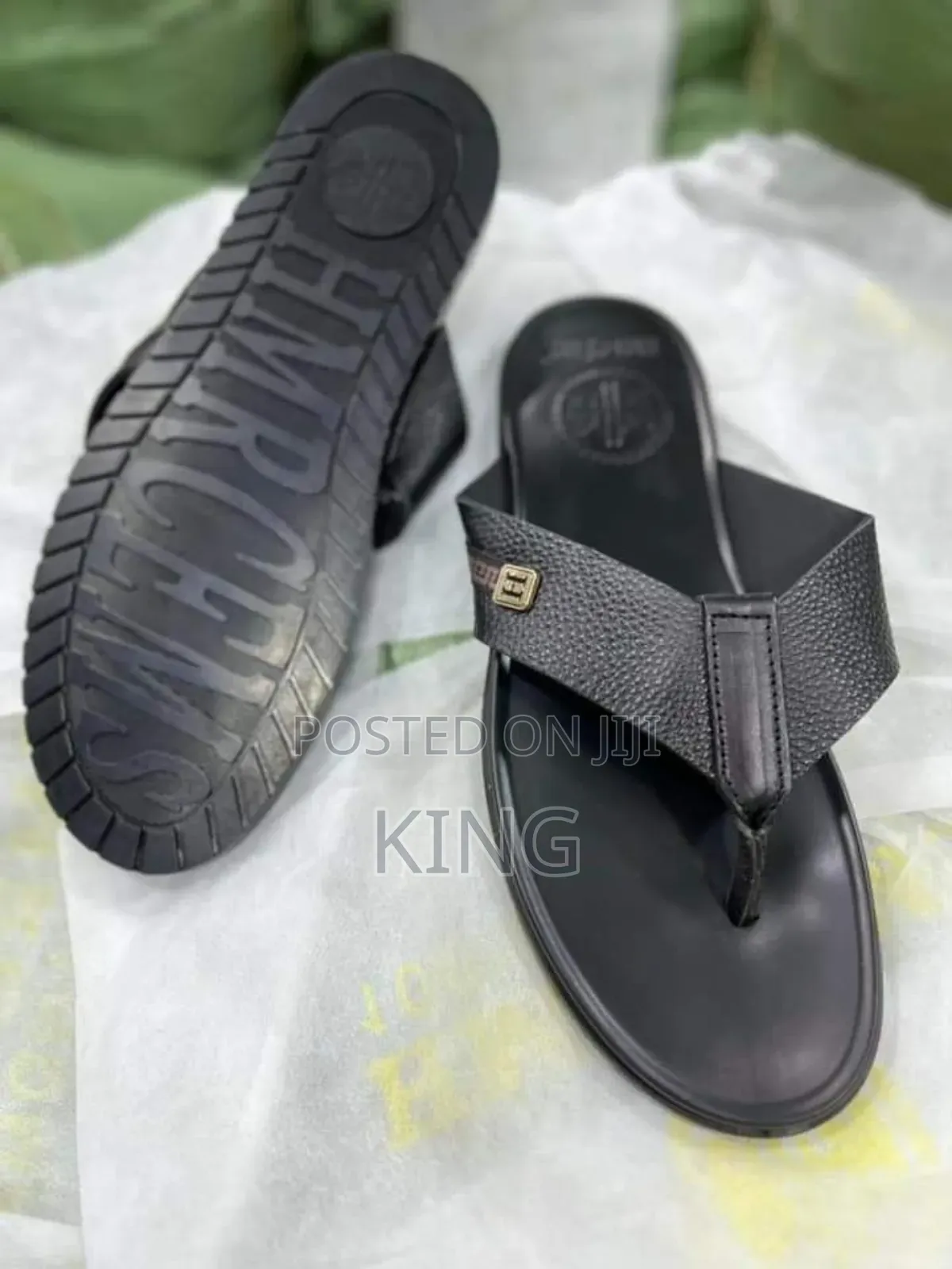 Chest Black Casual Sandals