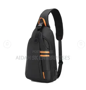 Porodo Gaming Water-Resistant PU Sling Bag With USB-C Port