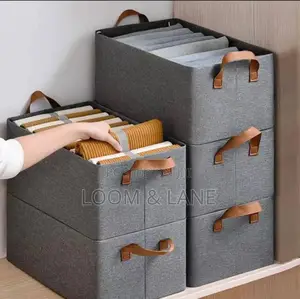1pc Foldable Closet Storage Box
