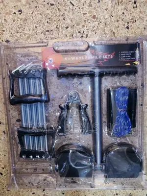 4 Way Gym Exercise Set Tummy Trimmer - Black