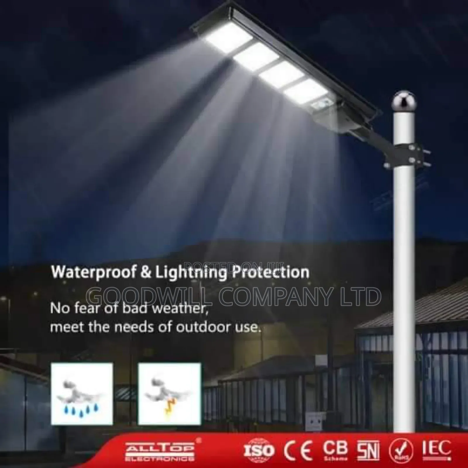 200w Solar Street Light or Security Light UNU