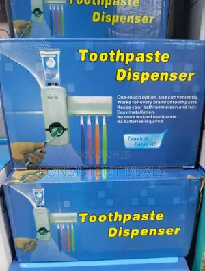 Toothpaste Dispenser Squeezer/ Toothbrush Holder