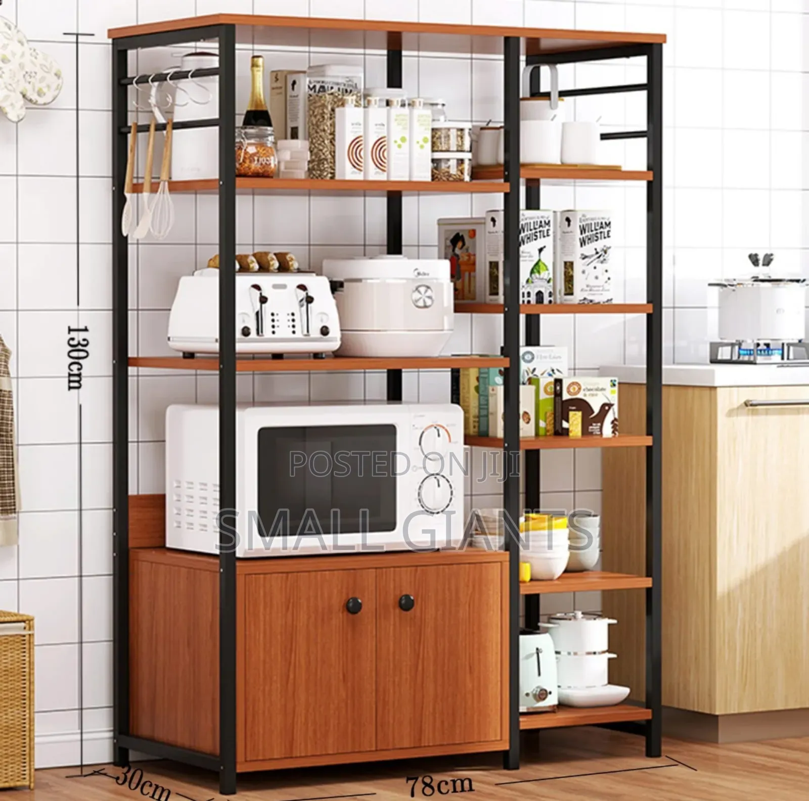 Kitchen Rack With Storage Free Standing Utility Cart Storage
