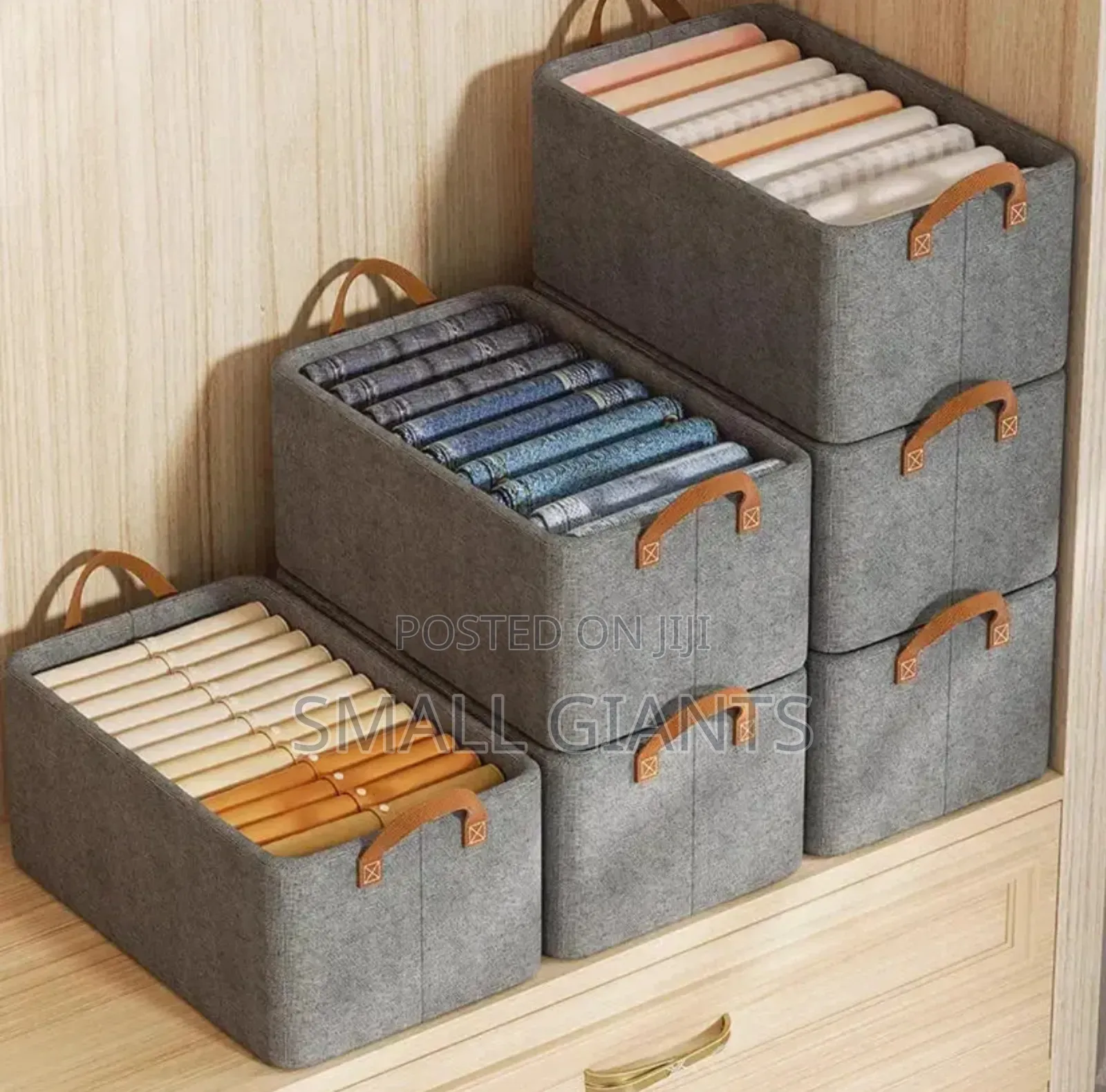 1pc Foldable Steel Frame Wardrobe Clothes Organizer