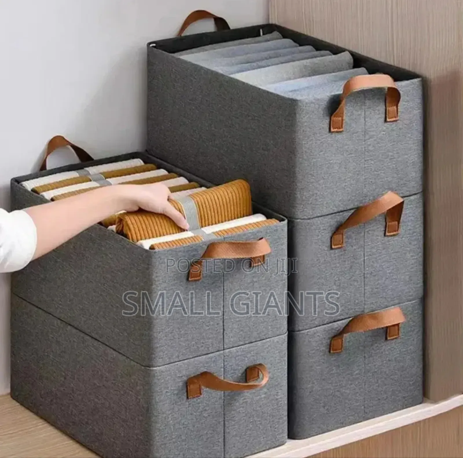 1pc Foldable Steel Frame Wardrobe Clothes Organizer