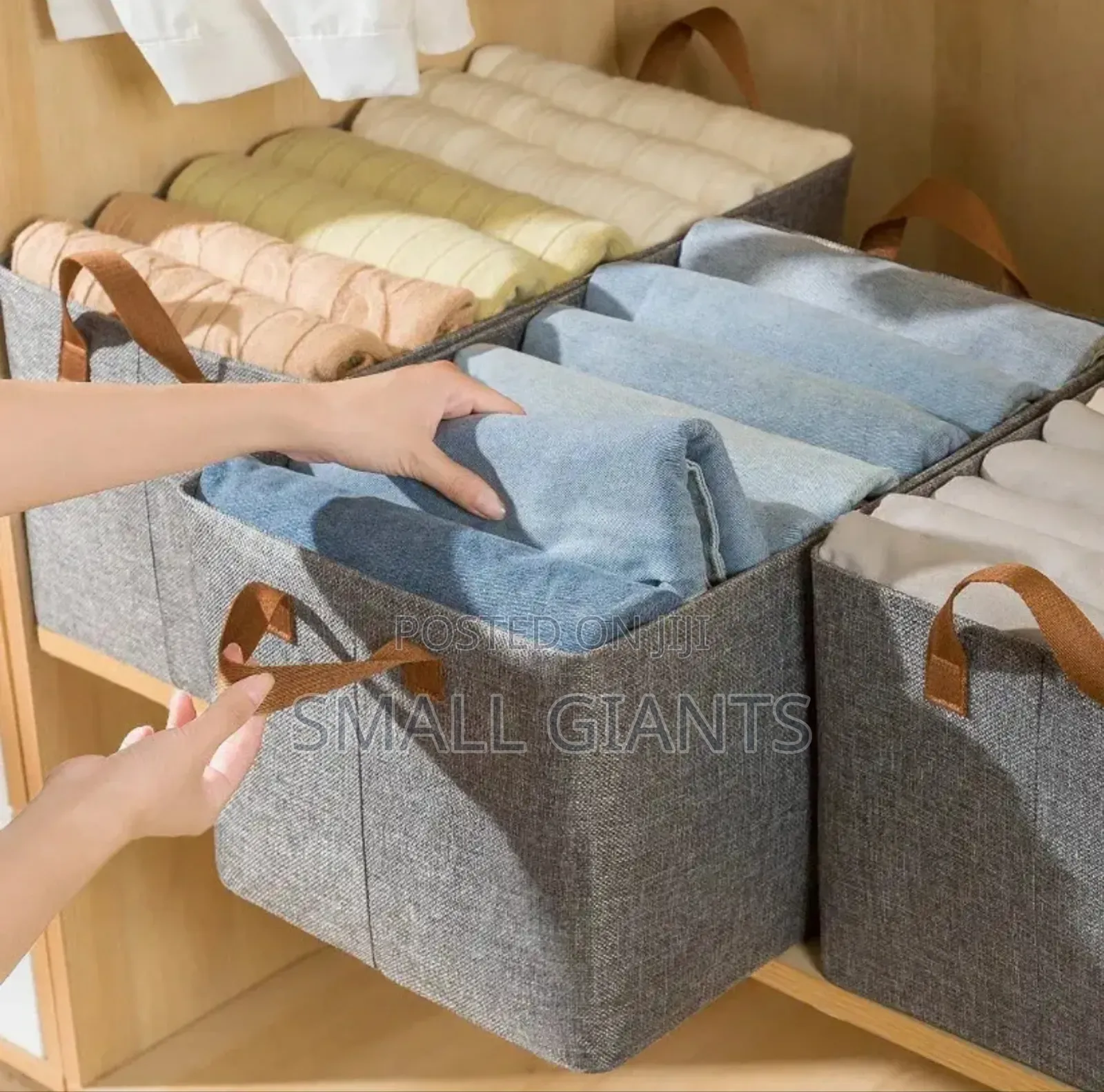 1pc Foldable Steel Frame Wardrobe Clothes Organizer