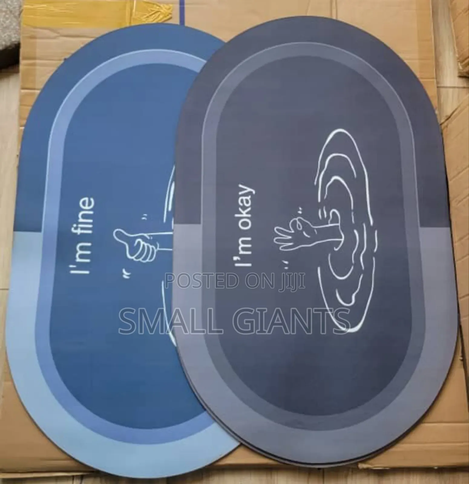 2pcs Soft and Slip- Resistant Super Absorbent Mat