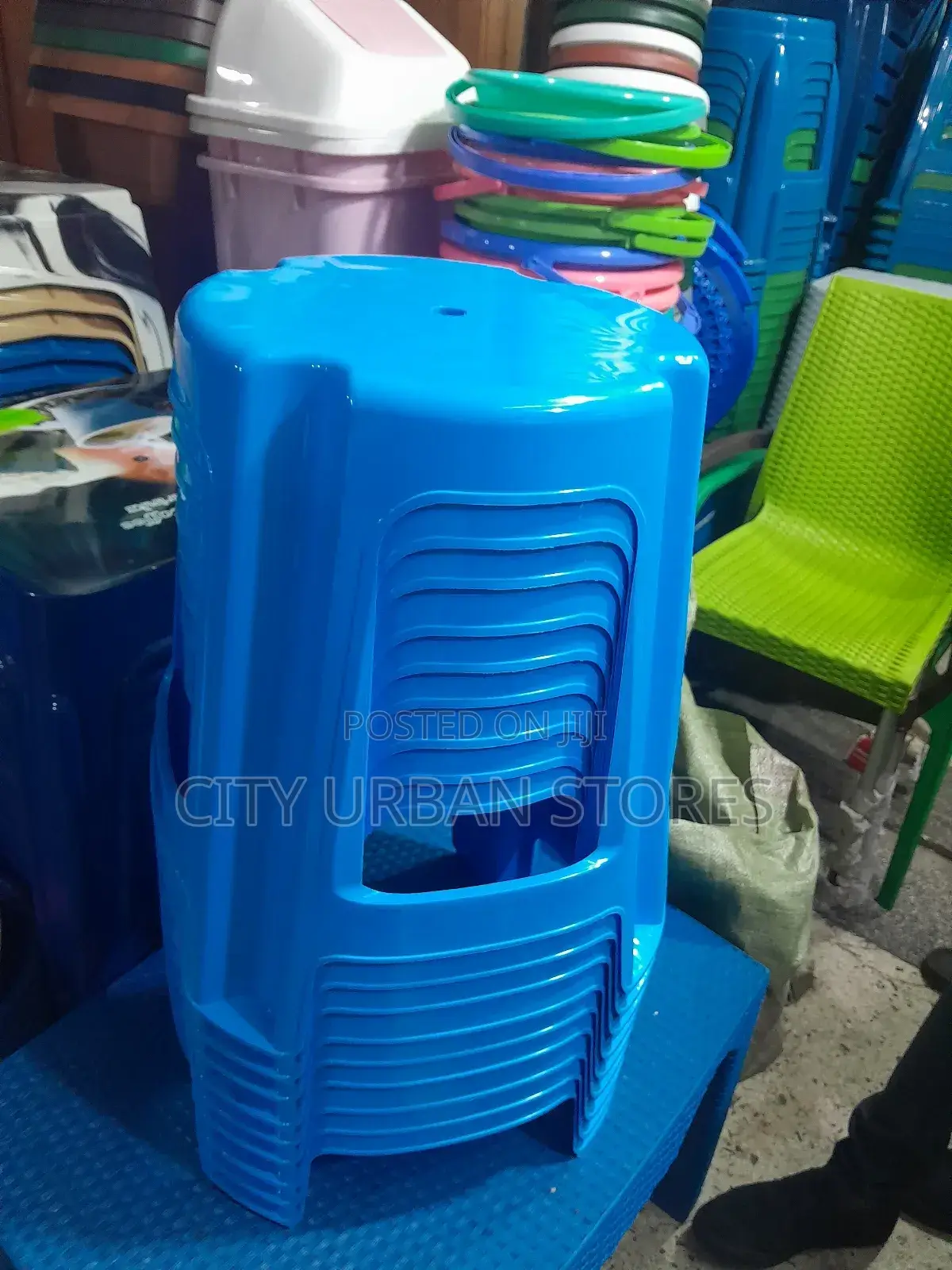 Mukwano Plastic Round Stools Chairs