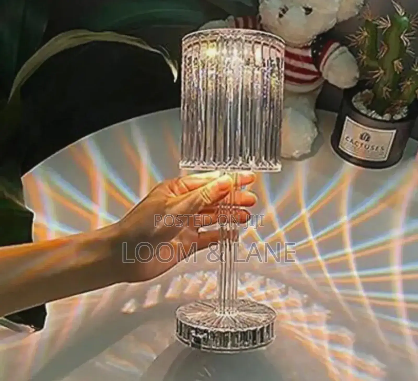 USB Rose Shadow Crystal Lamp