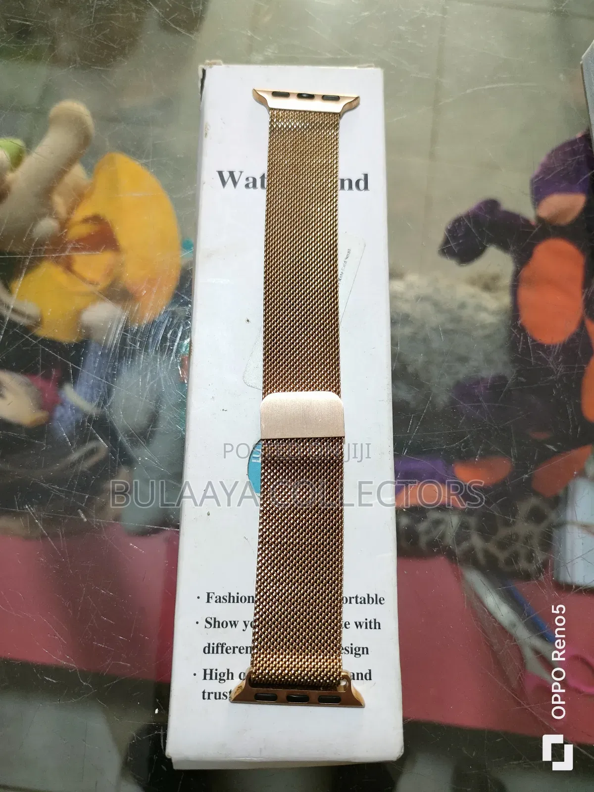 Generic Rose Gold Metal Milanese Magnetic Strap for Apple Watch