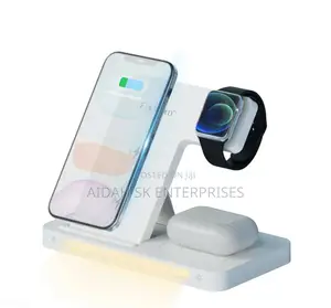 Earldom WC27 15W 3-in-1 Foldable Wireless Charging Stand