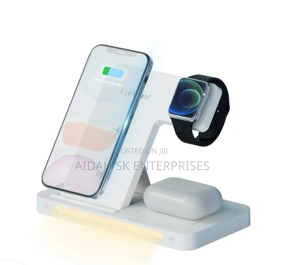 Earldom WC27 15W 3-in-1 Foldable Wireless Charging Stand