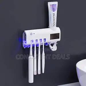 Multifunction Toothbrush Sterilizer and Toothpaste Dispenser