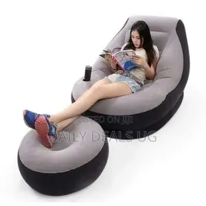 Intex Inflatable Flocking With Footrest,Inflatable Chair