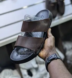 Original Brown Clarks Double Strap Leather Sandals