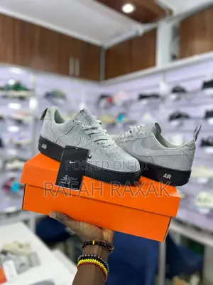 Original Grey Suede Nike Air Force 1 07 LV8 Sneakers