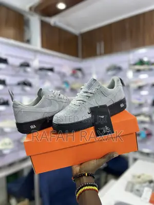Original Grey Suede Nike Air Force 1 07 LV8 Sneakers