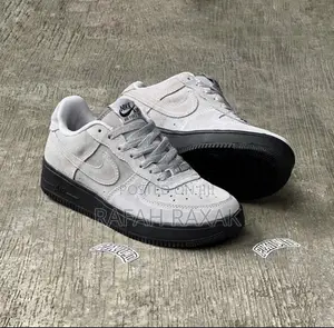 Original Cool Grey Nike Air Force Low Suede Sneakers